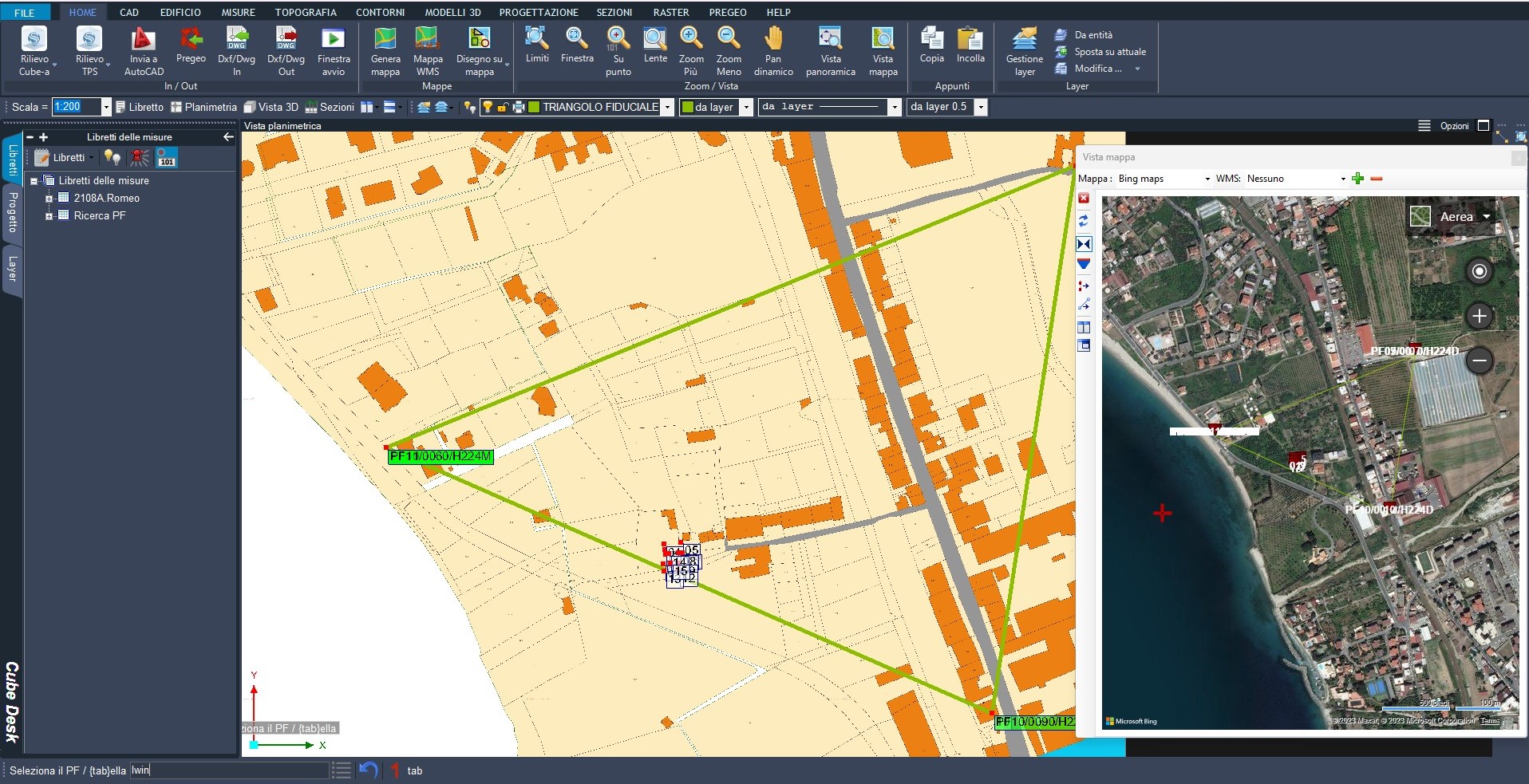 rilievo topografico